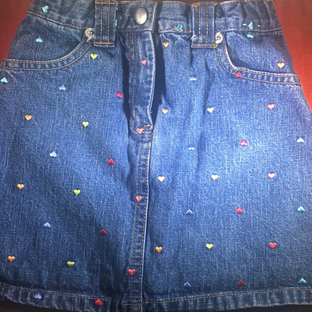 Gymboree Denim Heart skirt 4T ❤️